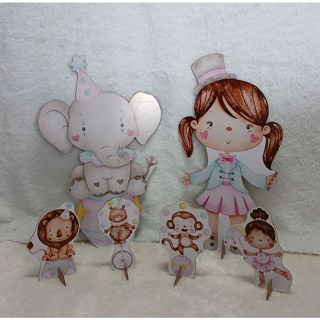 Kit Display Circo Rosa - Peg e monte da drica