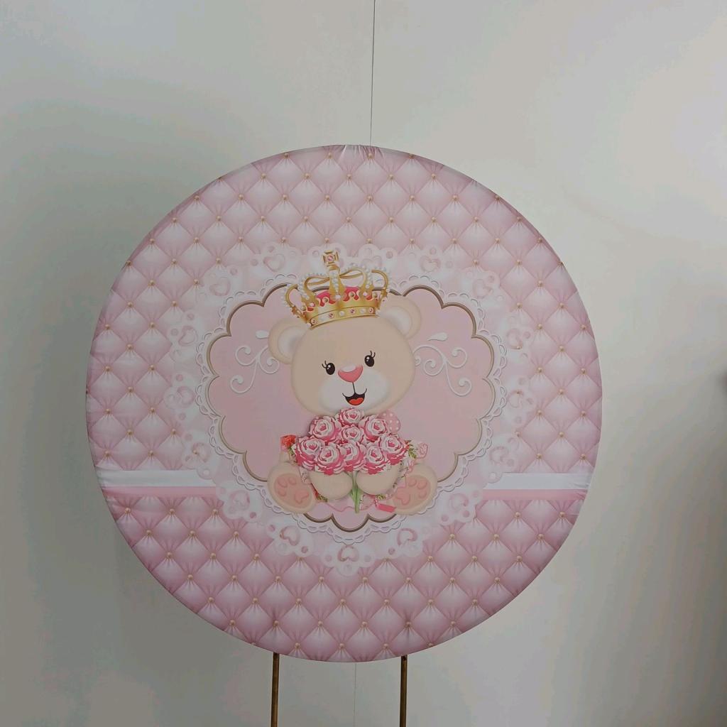 Tecido Ursa Realeza - Rosa Bebê - Peg e monte da drica