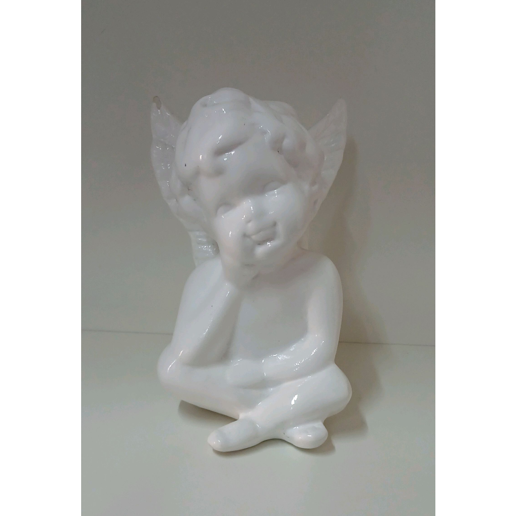 Anjinho Em Louça - Branco - Peg e monte da drica