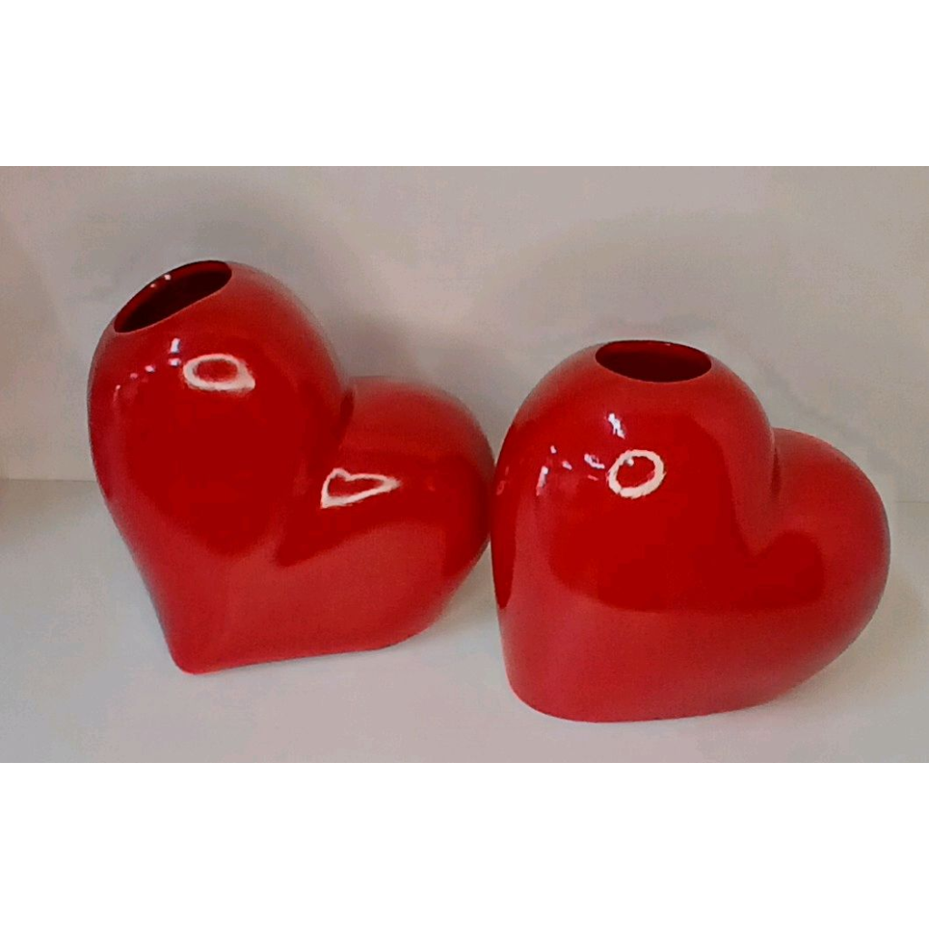 Vaso Coração - Vermelho - Peg e monte da drica