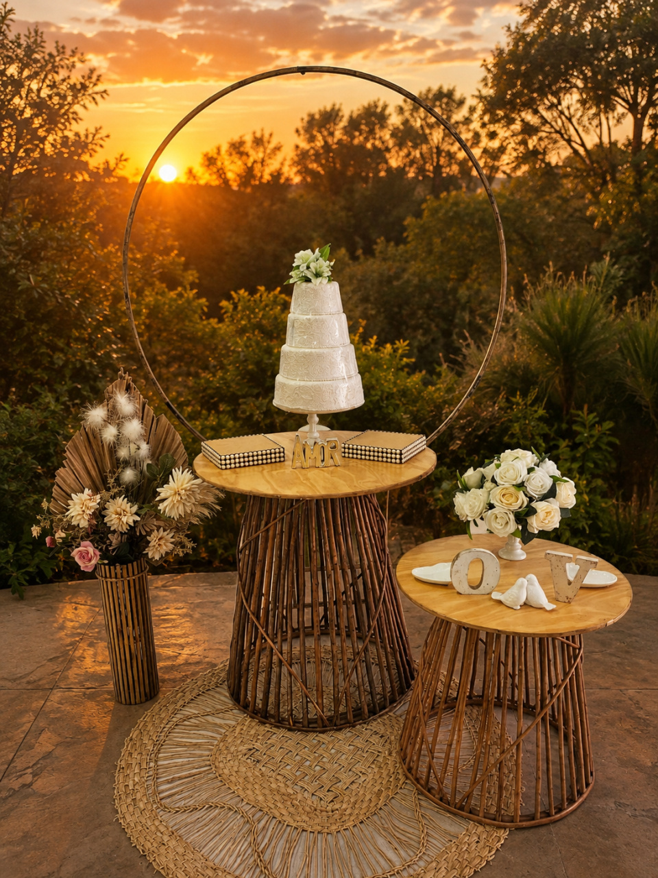 Kit Casamento/Noivado Rustico - Pegue e Monte da Drica