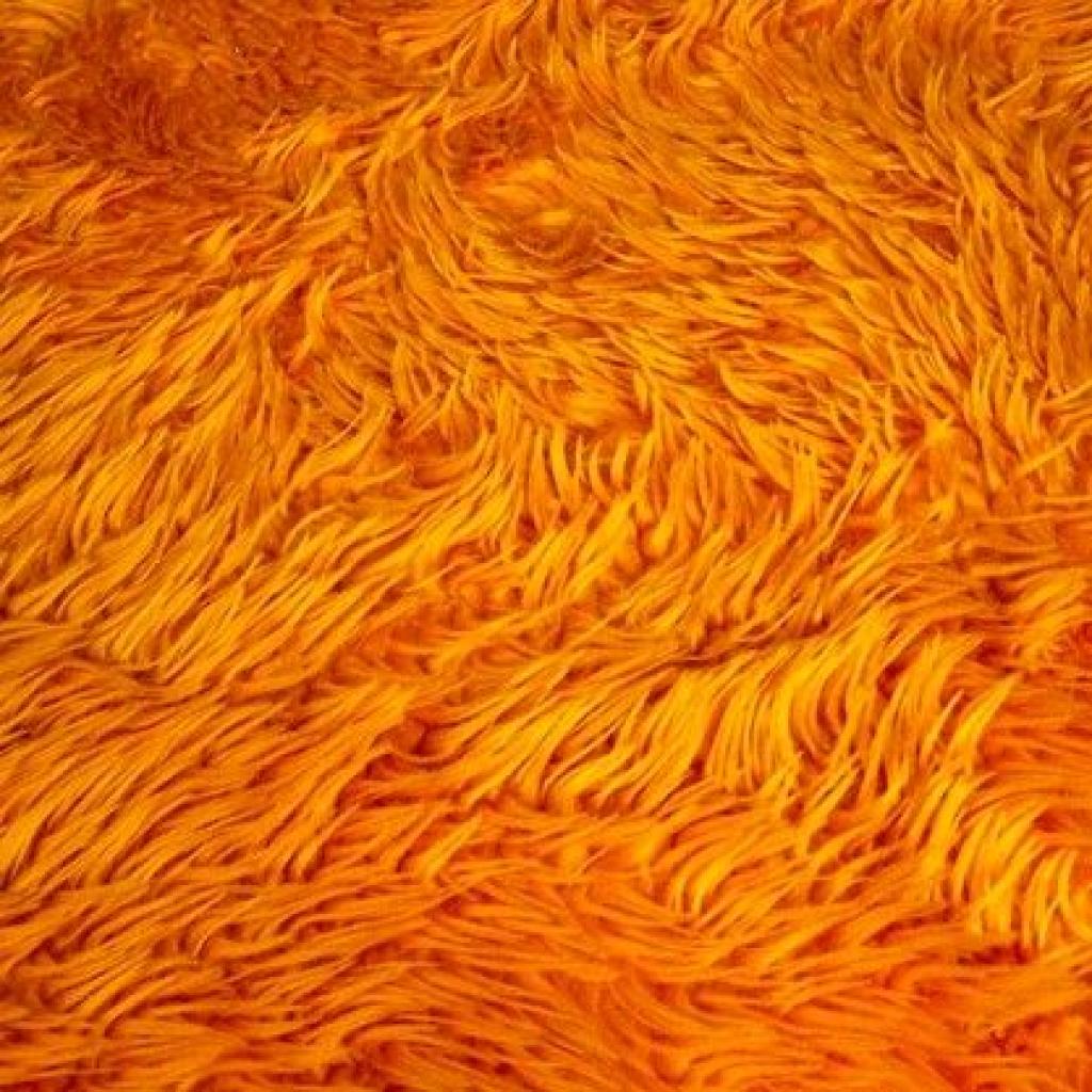 Tapete Peludo - Laranja - Peg e monte da drica