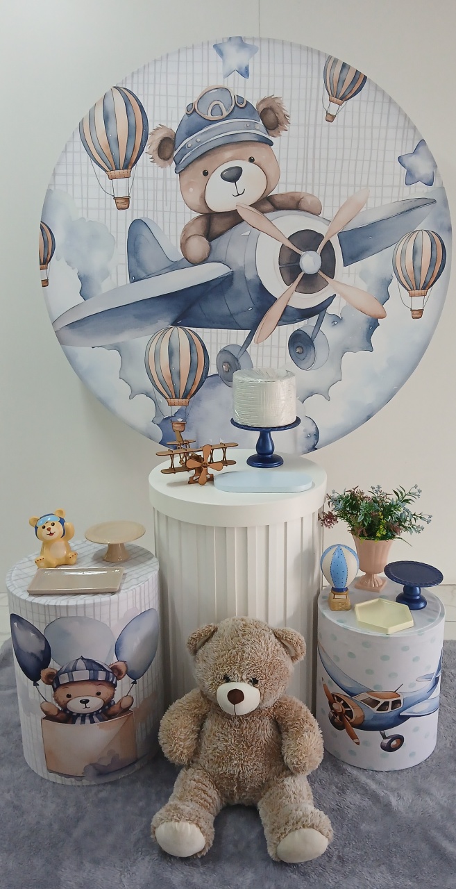 Kit Ursinho Aviador Luxo - Peg e monte da drica