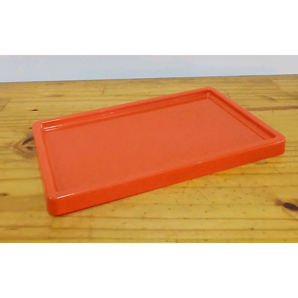 Bandeja Retângular Plast - Laranja - Peg e monte da drica