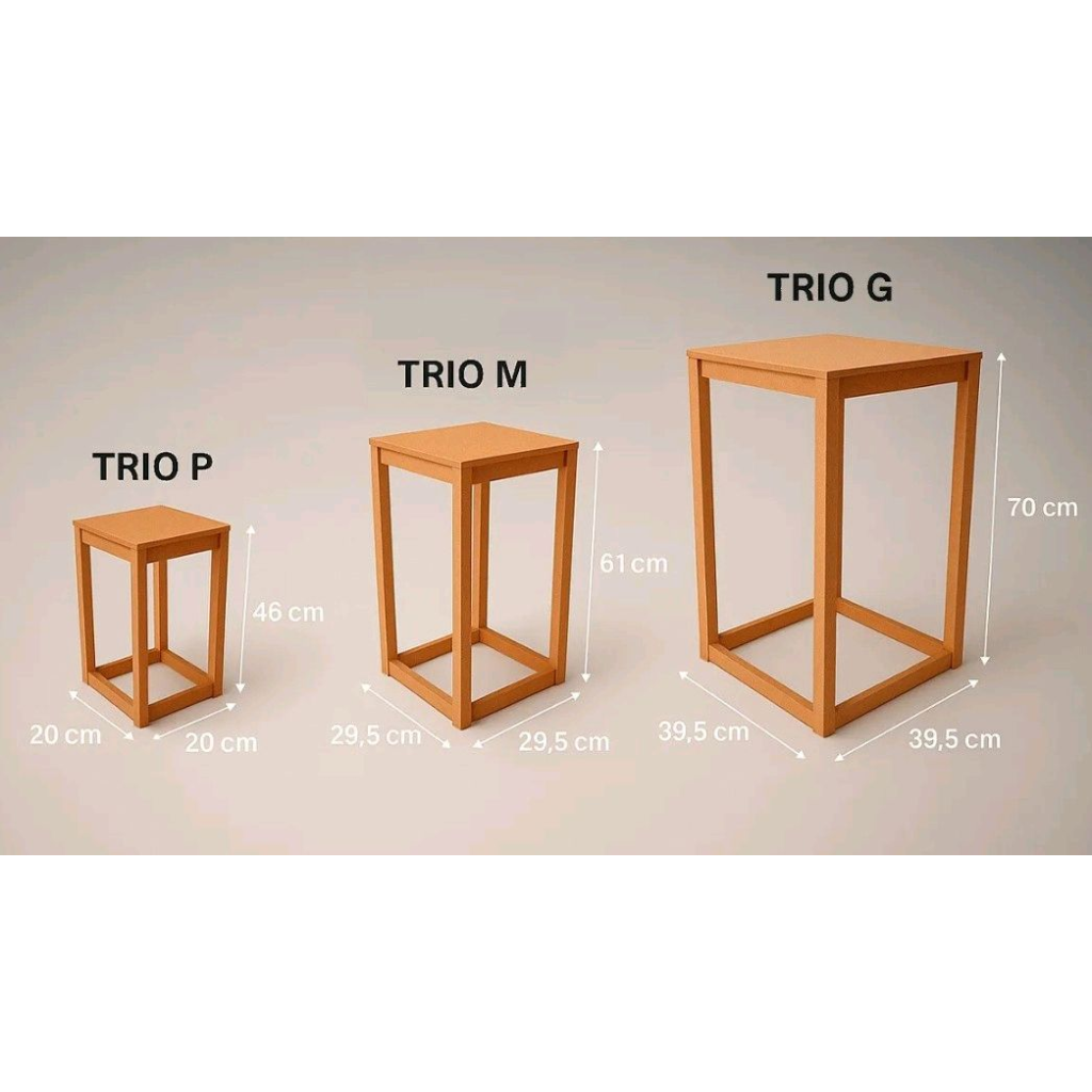 Trio Cubo Dourado - Peg e monte da drica