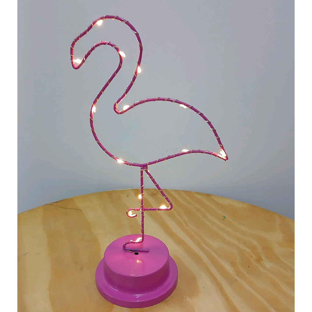 Flamingo Luminária - Rosa - Peg e monte da drica