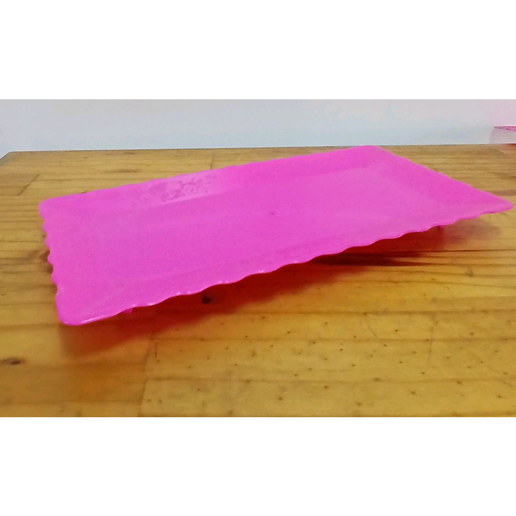 Bandeja Retangular - Rosa Pink - Peg e monte da drica