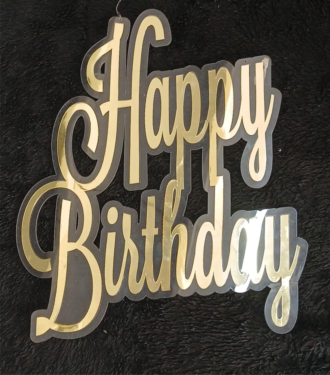 Acrilico Happy Birthday  - Peg e monte da drica