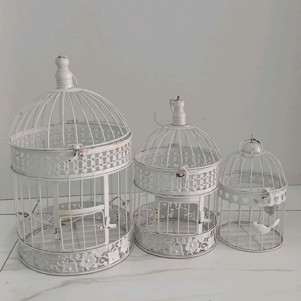 Gaiola Decorativa - Branco - Peg e monte da drica