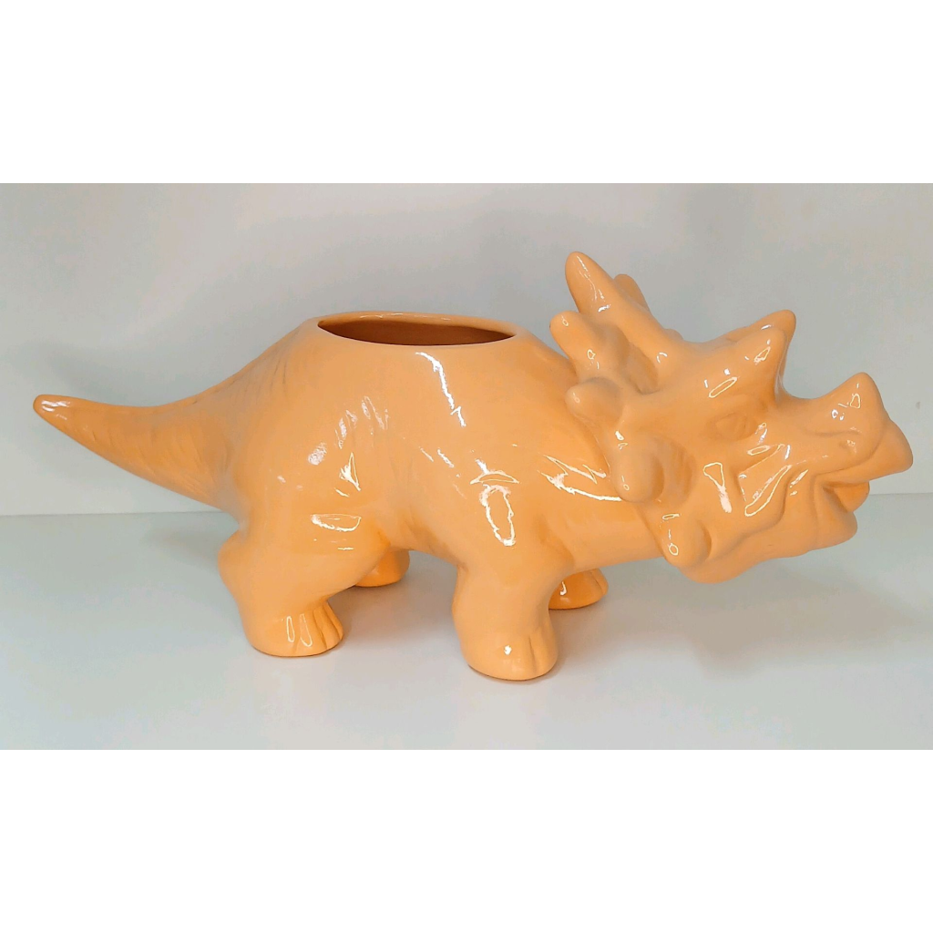 Dinossauro Rex Em Louça - Laranja - Peg e monte da drica