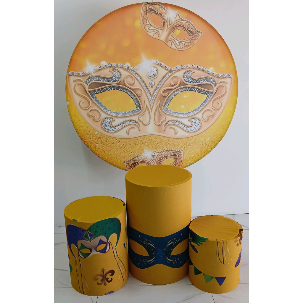 Tecido Carnaval(Amarelo) - Peg e monte da drica
