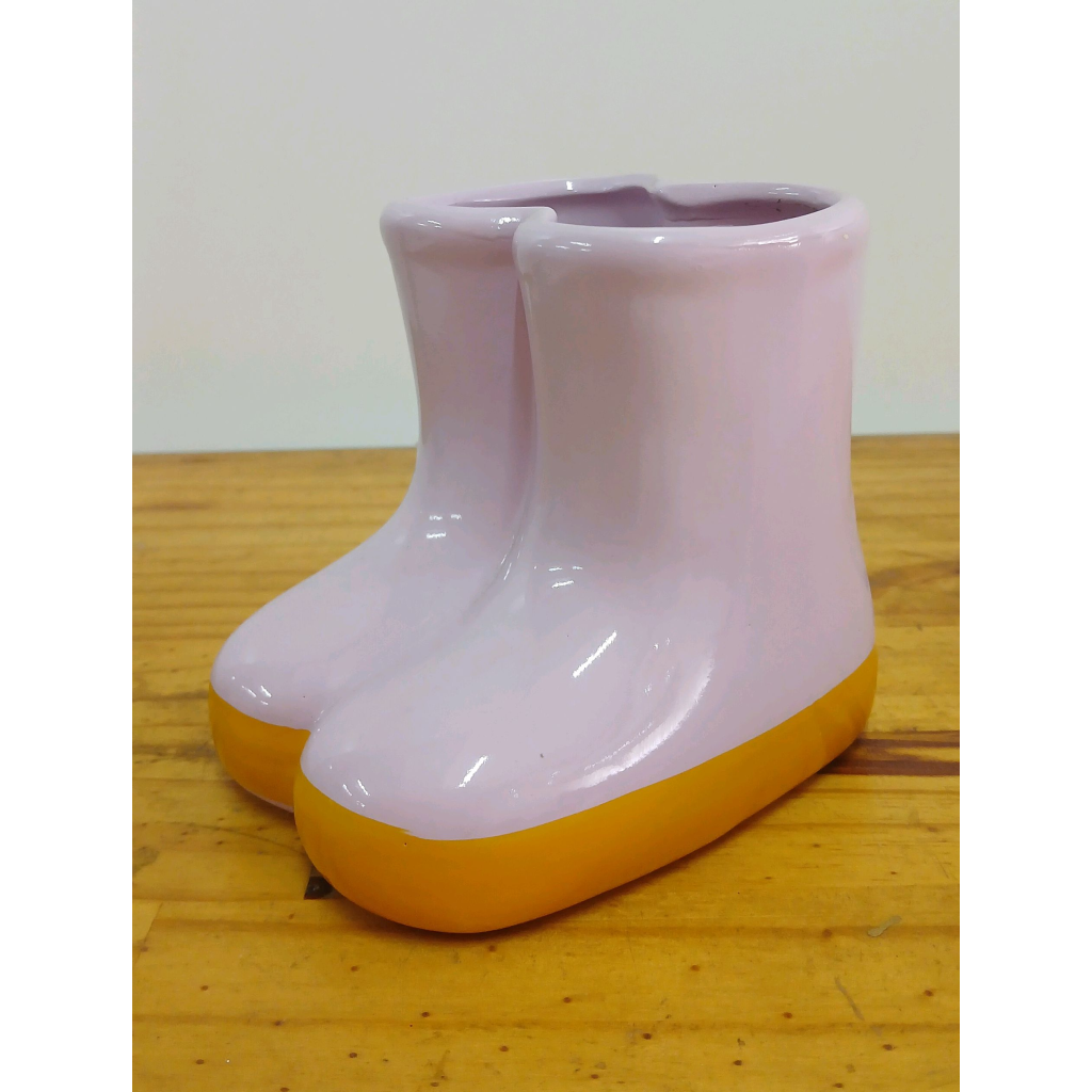 Vaso Botinha Louça - Lilás - Peg e monte da drica