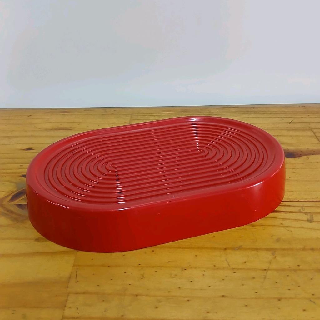 Bandeja Oval Plástico - Vermelho - Peg e monte da drica