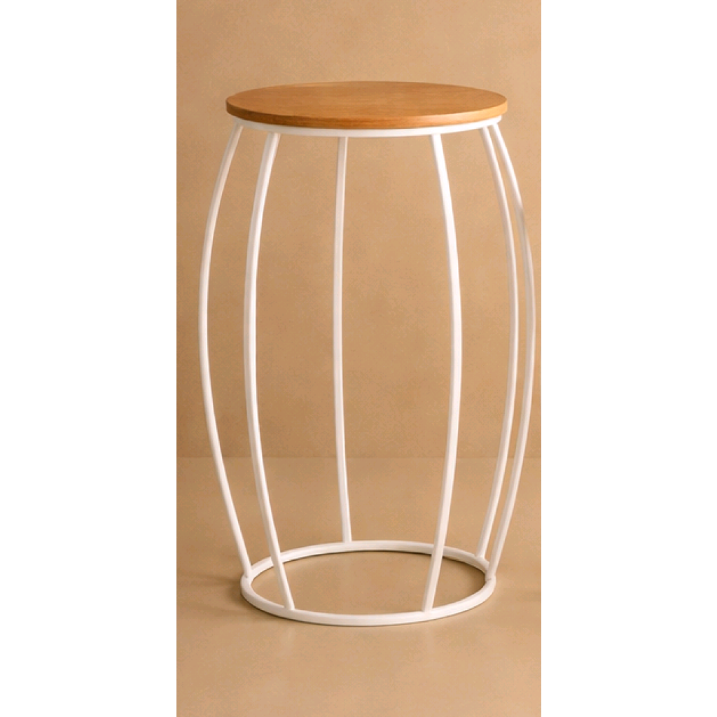 Mesa Barril Branca G - Branco - Peg e monte da drica