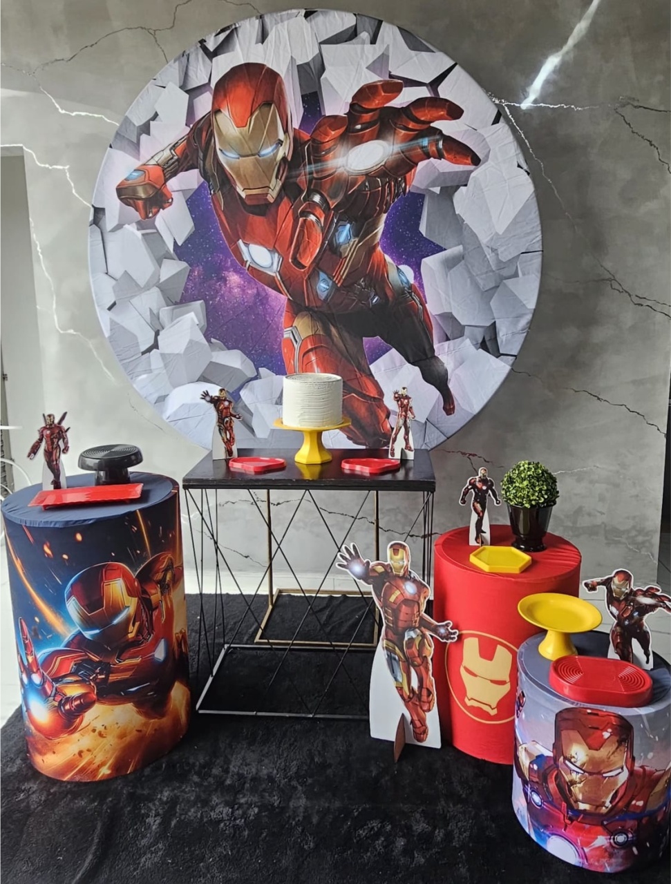Kit Homem de Ferro Prata - Pegue e Monte da Drica