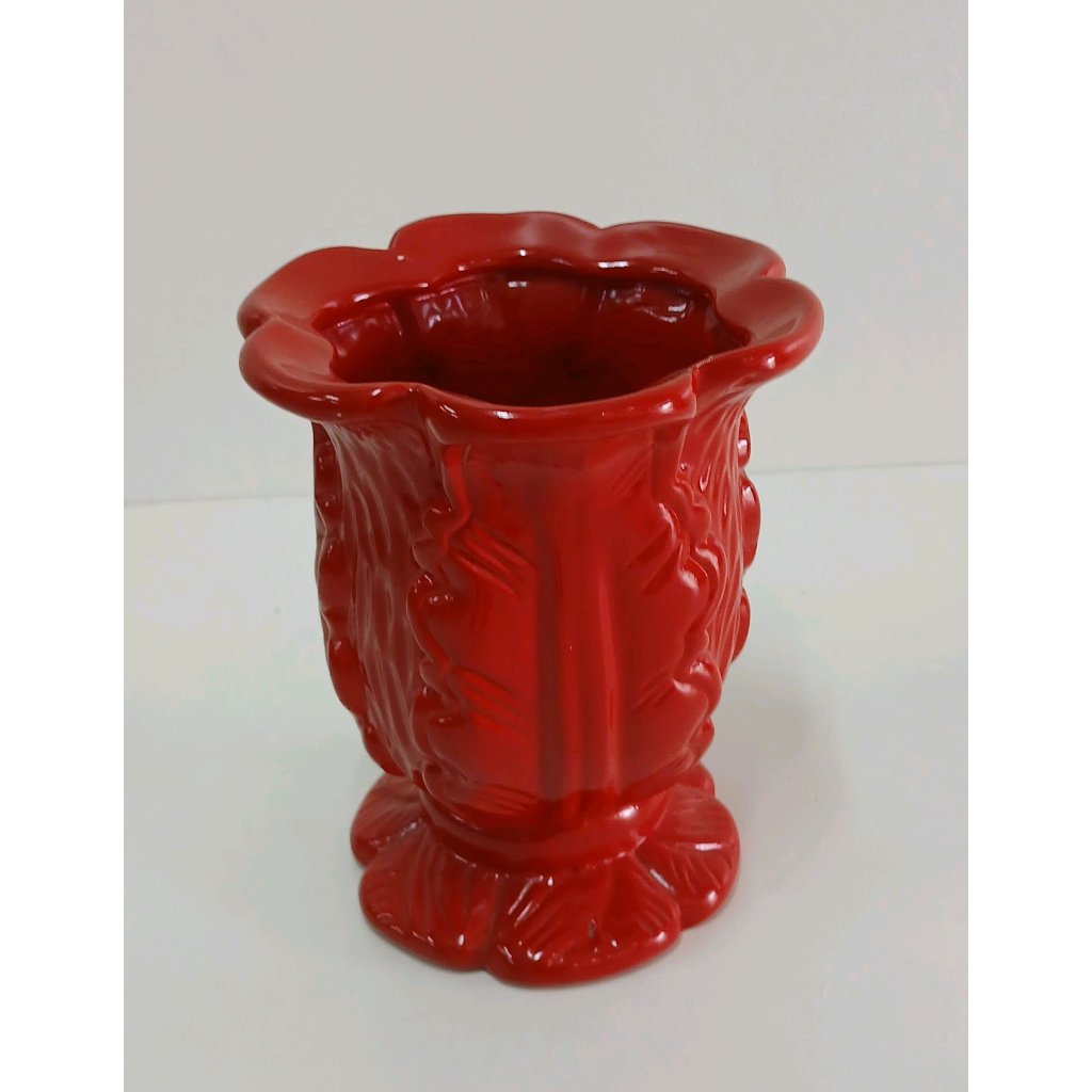 Vaso Folha - Vermelho - Peg e monte da drica