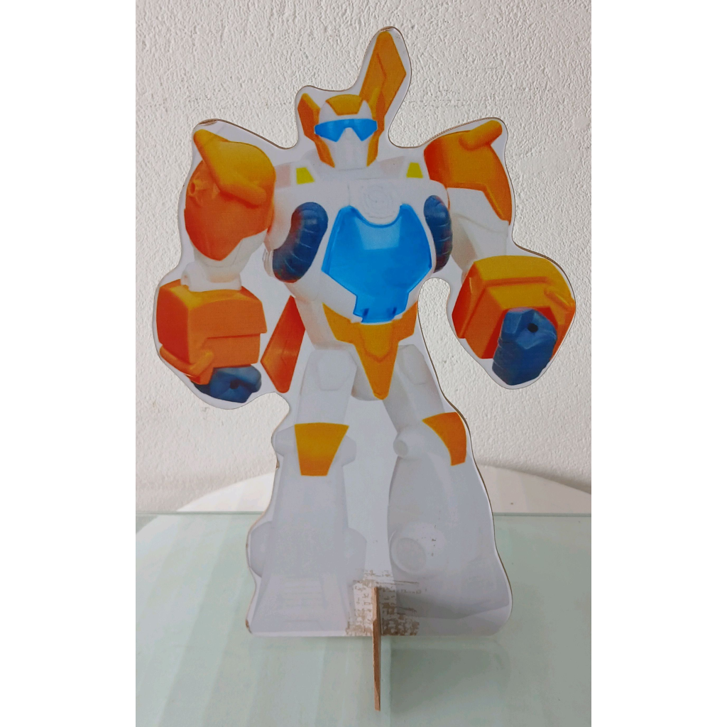 Display Robô Laranja - Peg e monte da drica