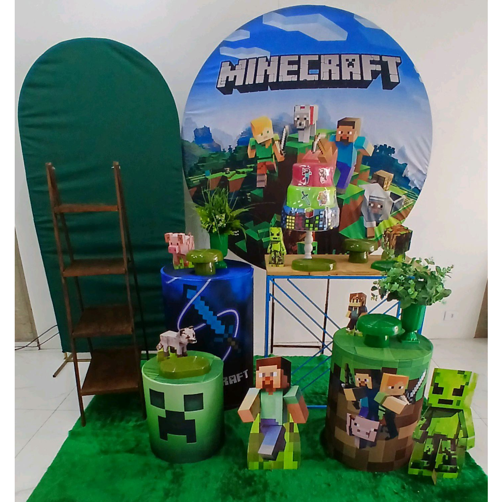 Kit Minecraft Ouro - Peg e monte da drica