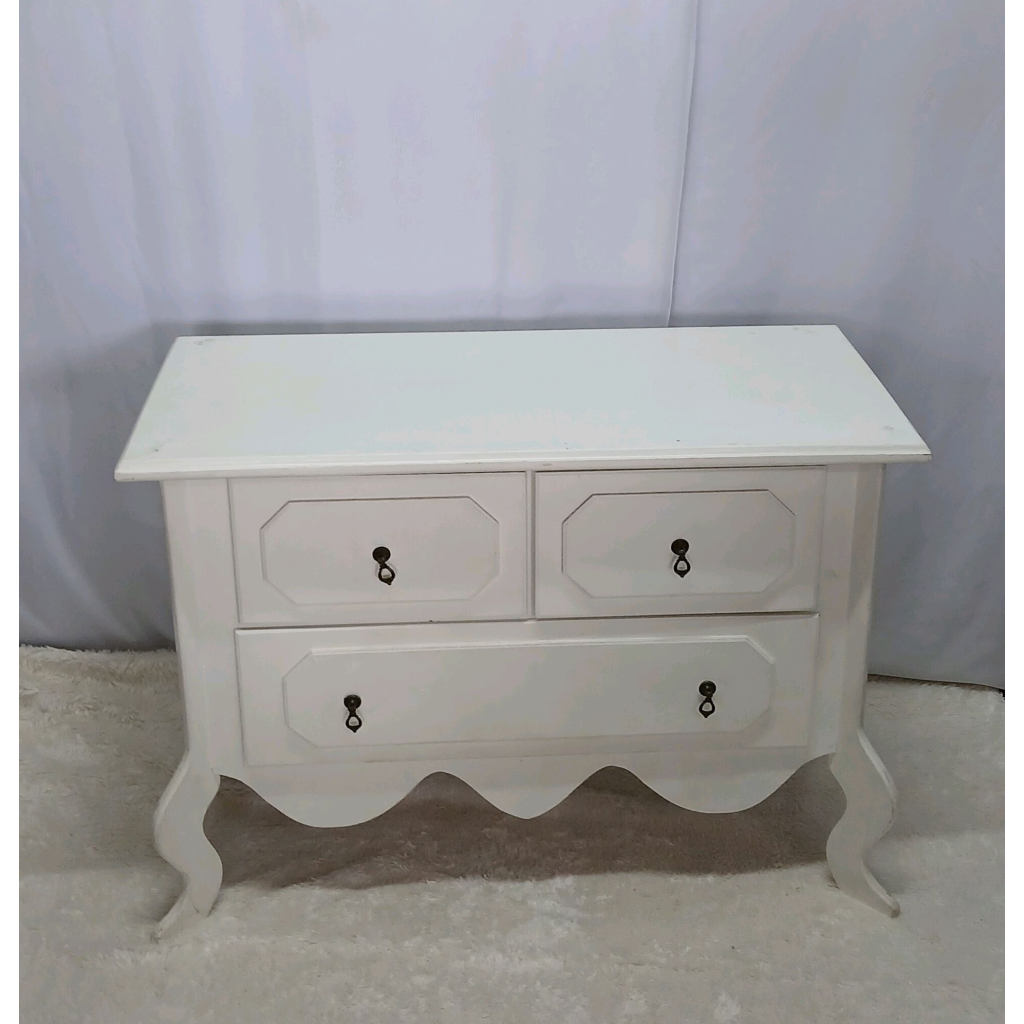 Cômoda Baixa Branca - Branco - Peg e monte da drica