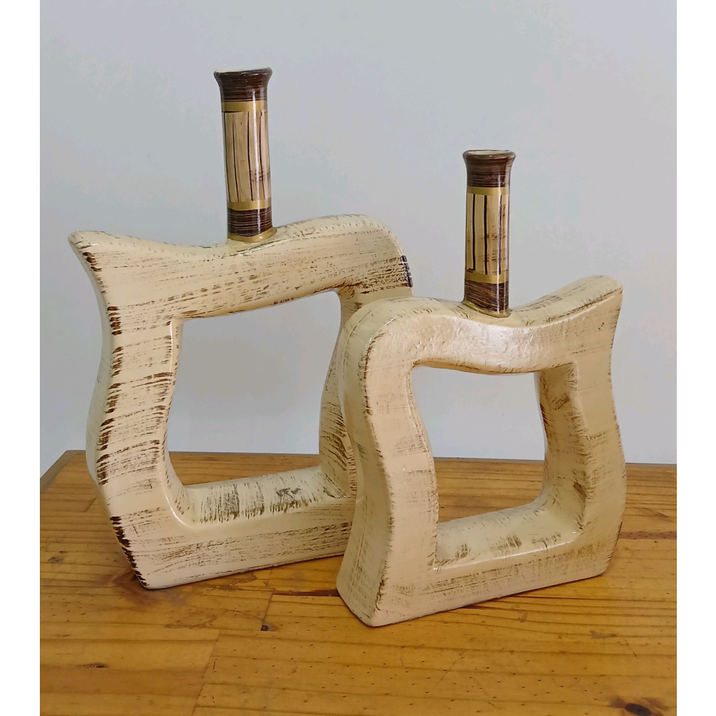 Vaso Decorativo Bege/Nude - Bege - Peg e monte da drica