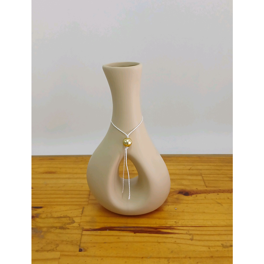 Vaso Decorativo Bege/Nude - Bege - Peg e monte da drica