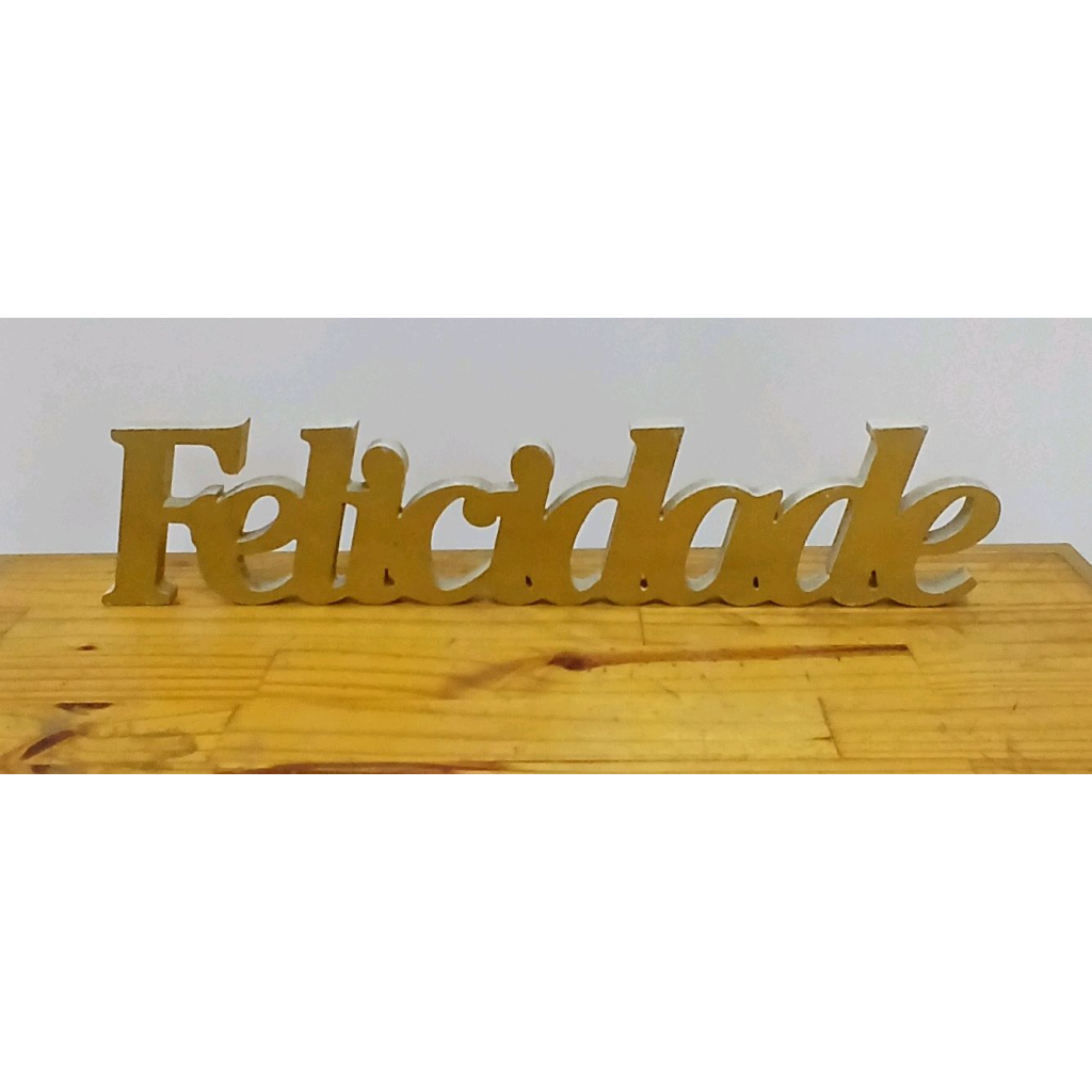Palavras Em Mdf - Dourado - Peg e monte da drica