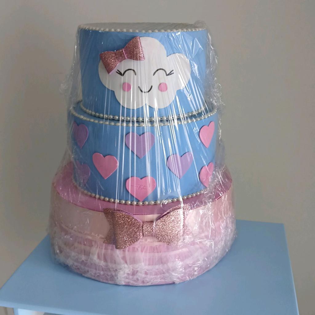 Bolo Fake Chuva de Amor - Peg e monte da drica