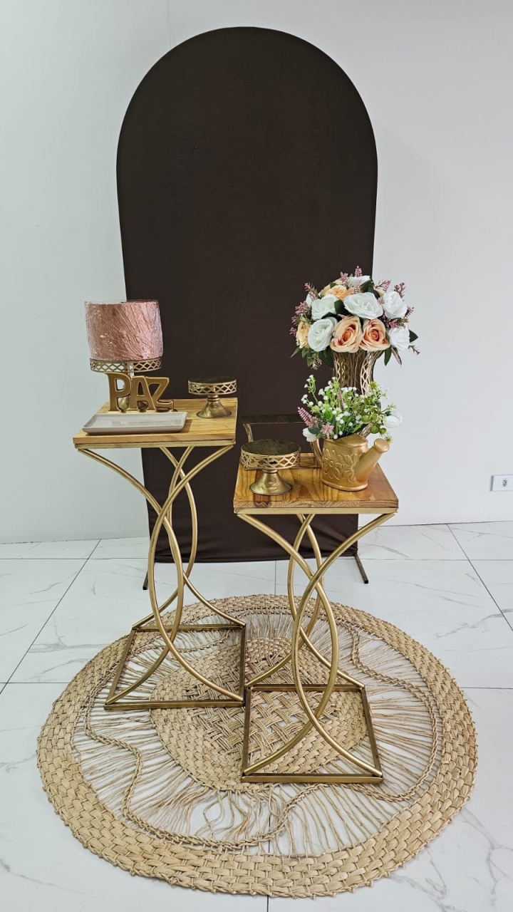 Kit Adulto Dourado  - Peg e monte da drica