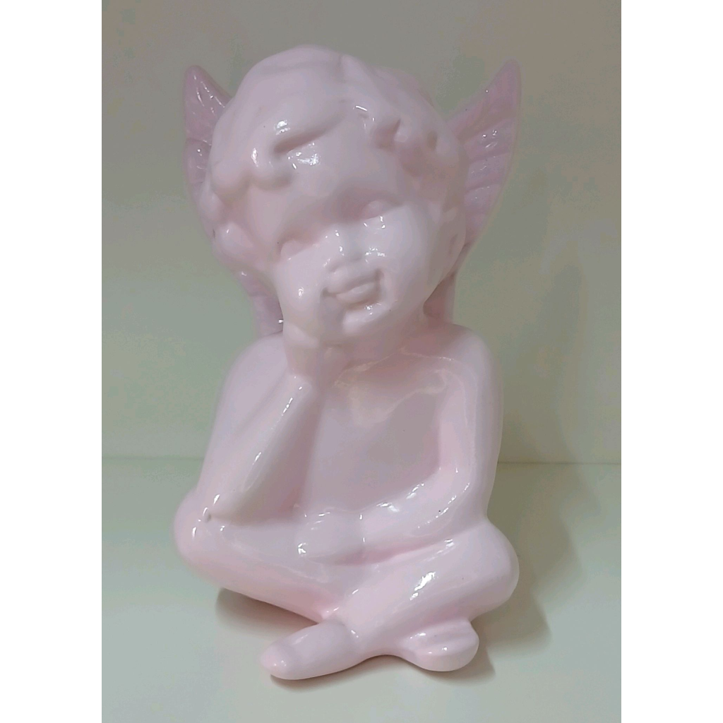 Anjinho Em Louça - Rosa - Peg e monte da drica