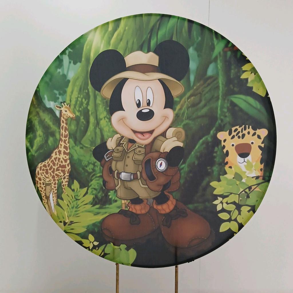 Tecido Mickey Safari - Peg e monte da drica