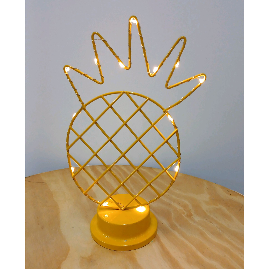 Abacaxi Luminária - Amarelo - Peg e monte da drica