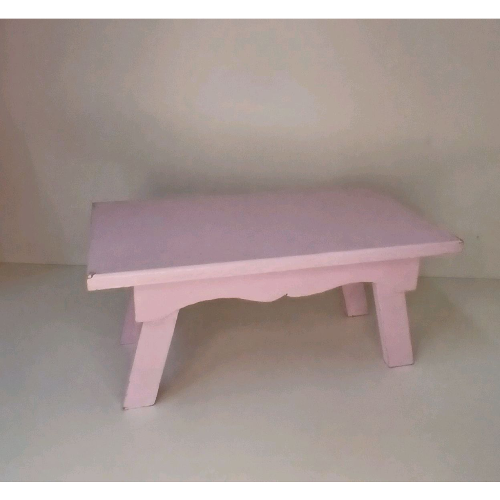 Porta Doces Mesinha - Rosa Bebê - Peg e monte da drica