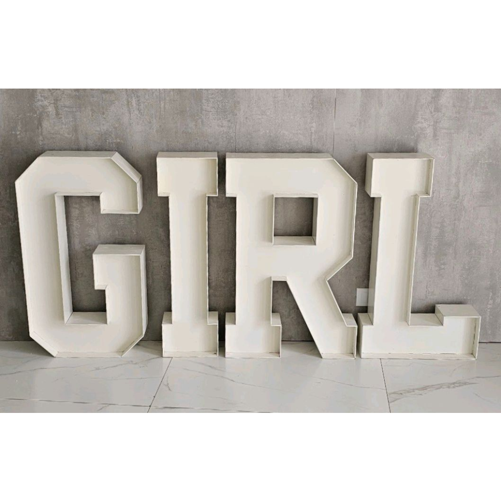 Letreiro Girl Grande - Branco - Peg e monte da drica