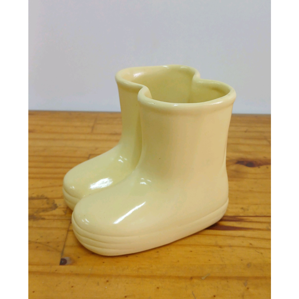 Vaso Botinha Louça - Amarelo - Peg e monte da drica