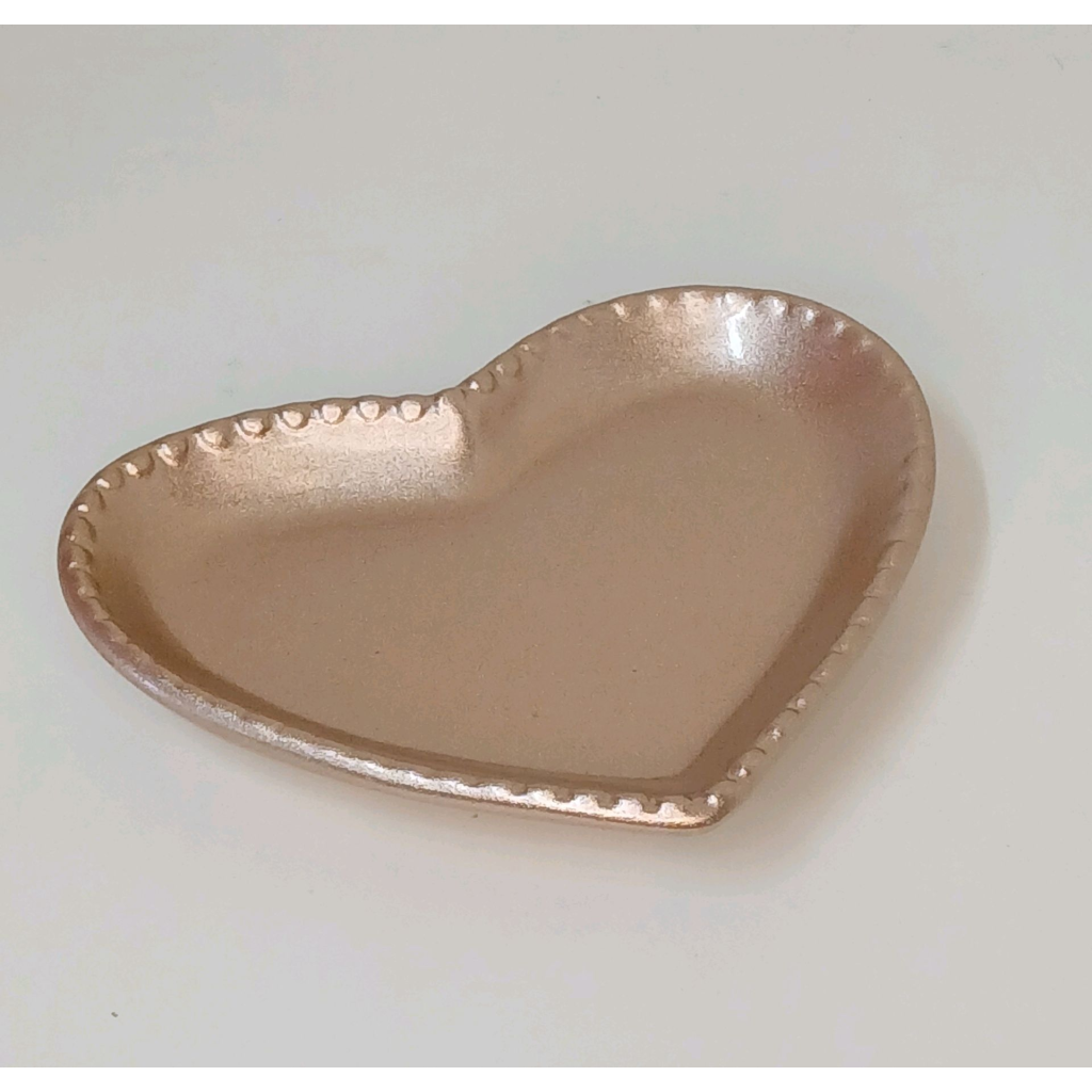 Bandeja Coração Rose Gold - Rose Gold - Peg e monte da drica