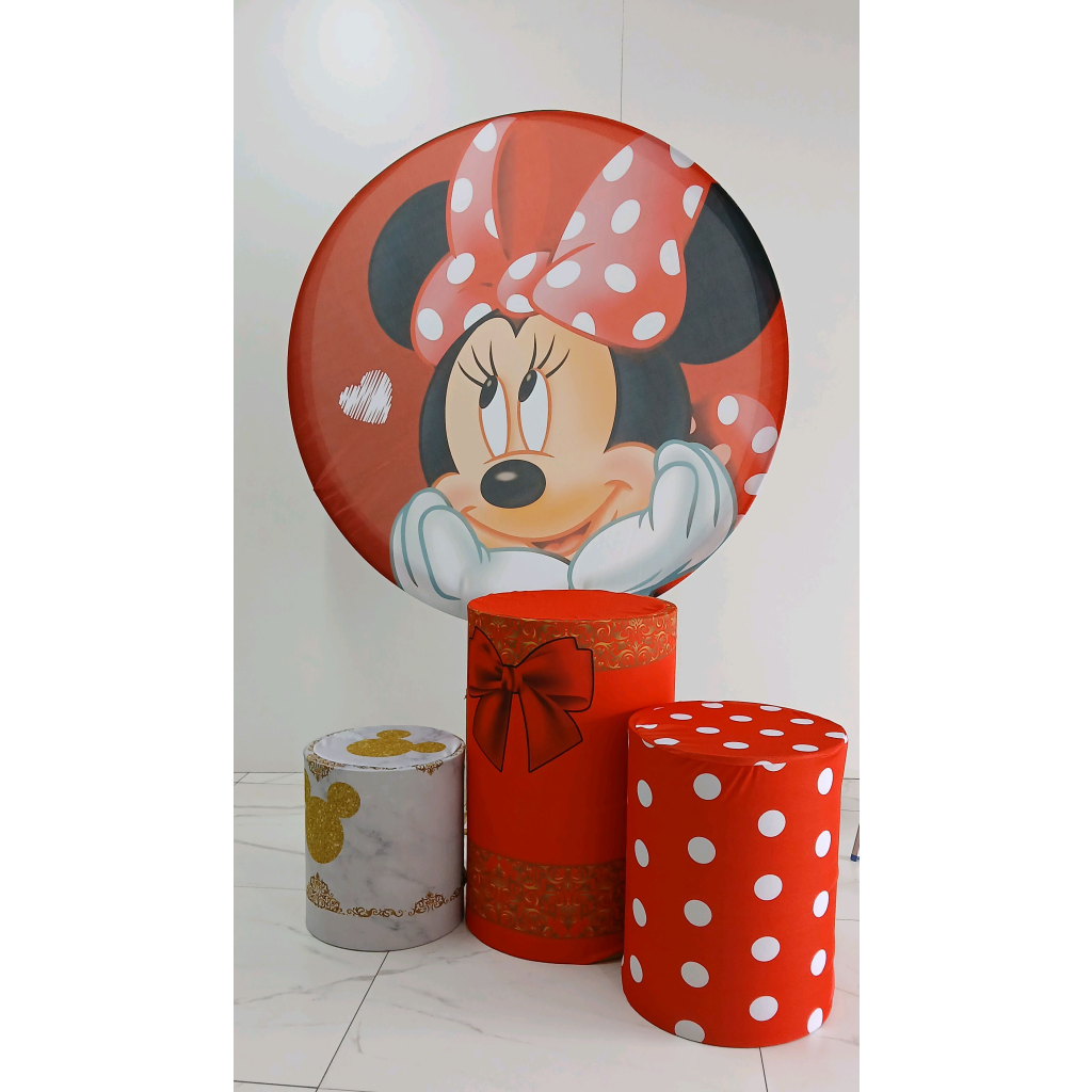 Tecidos Minnie Vermelho - Peg e monte da drica