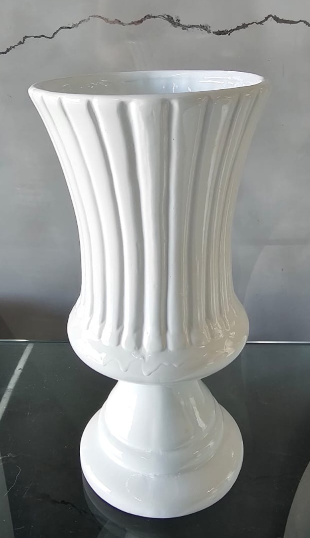 Vaso Tulipa Branco - Pegue e Monte da Drica