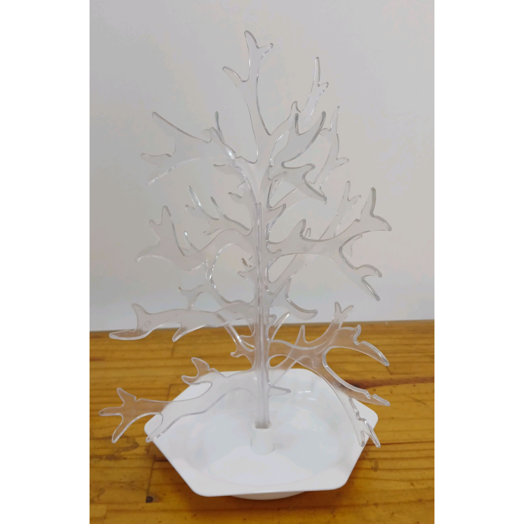 Árvore Acrílica - Branco,Transparente - Peg e monte da drica