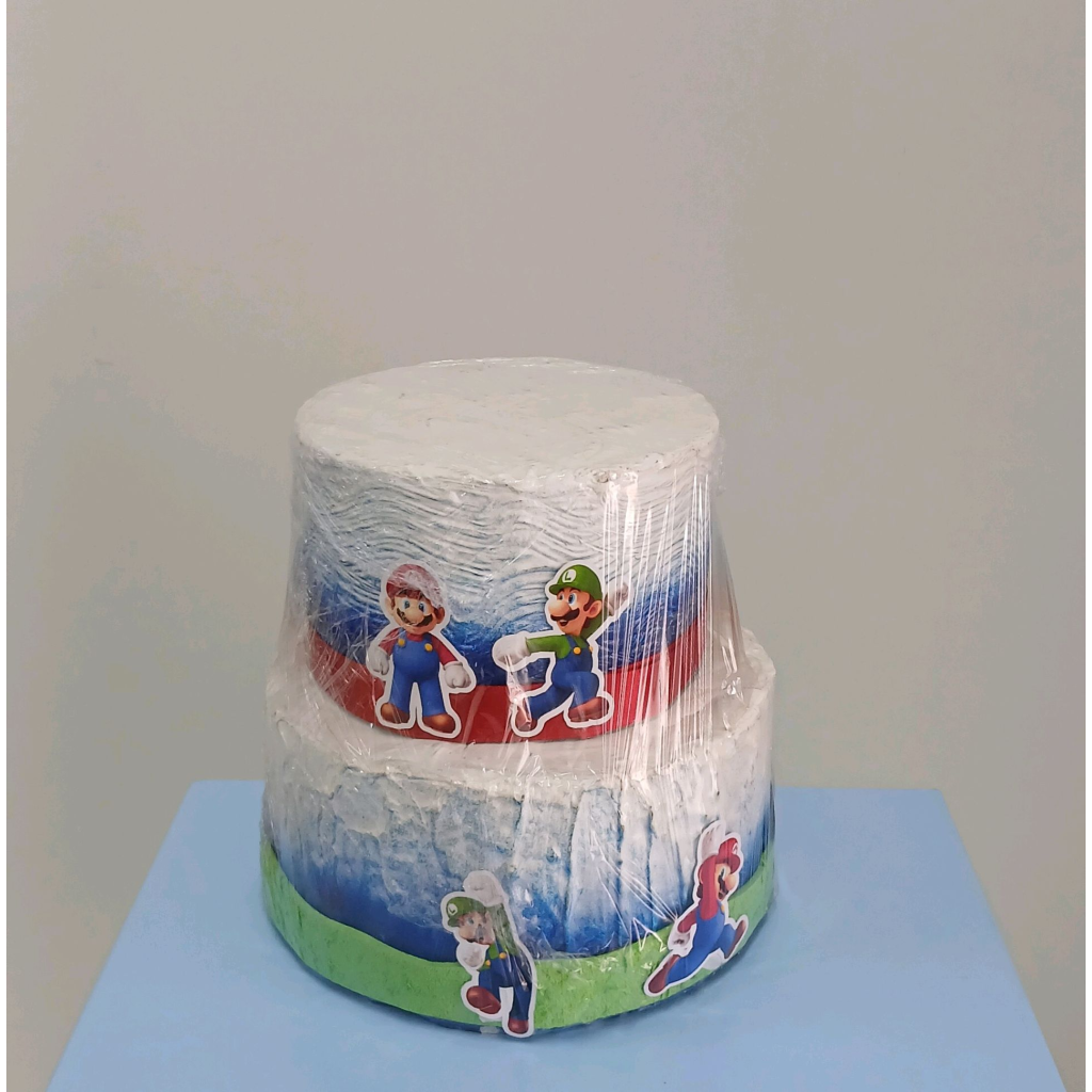 Bolo Fake Mario - Peg e monte da drica