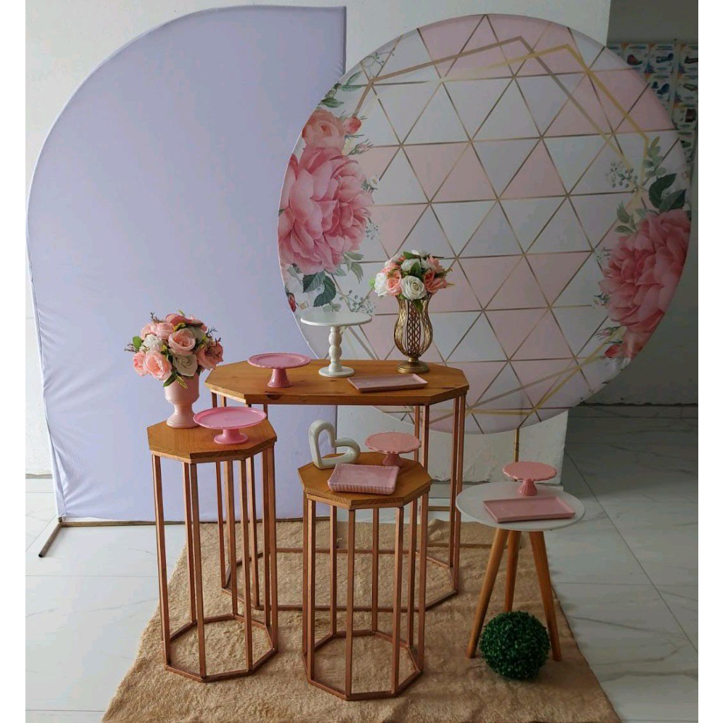 Kit Floral Geométrico - Peg e monte da drica