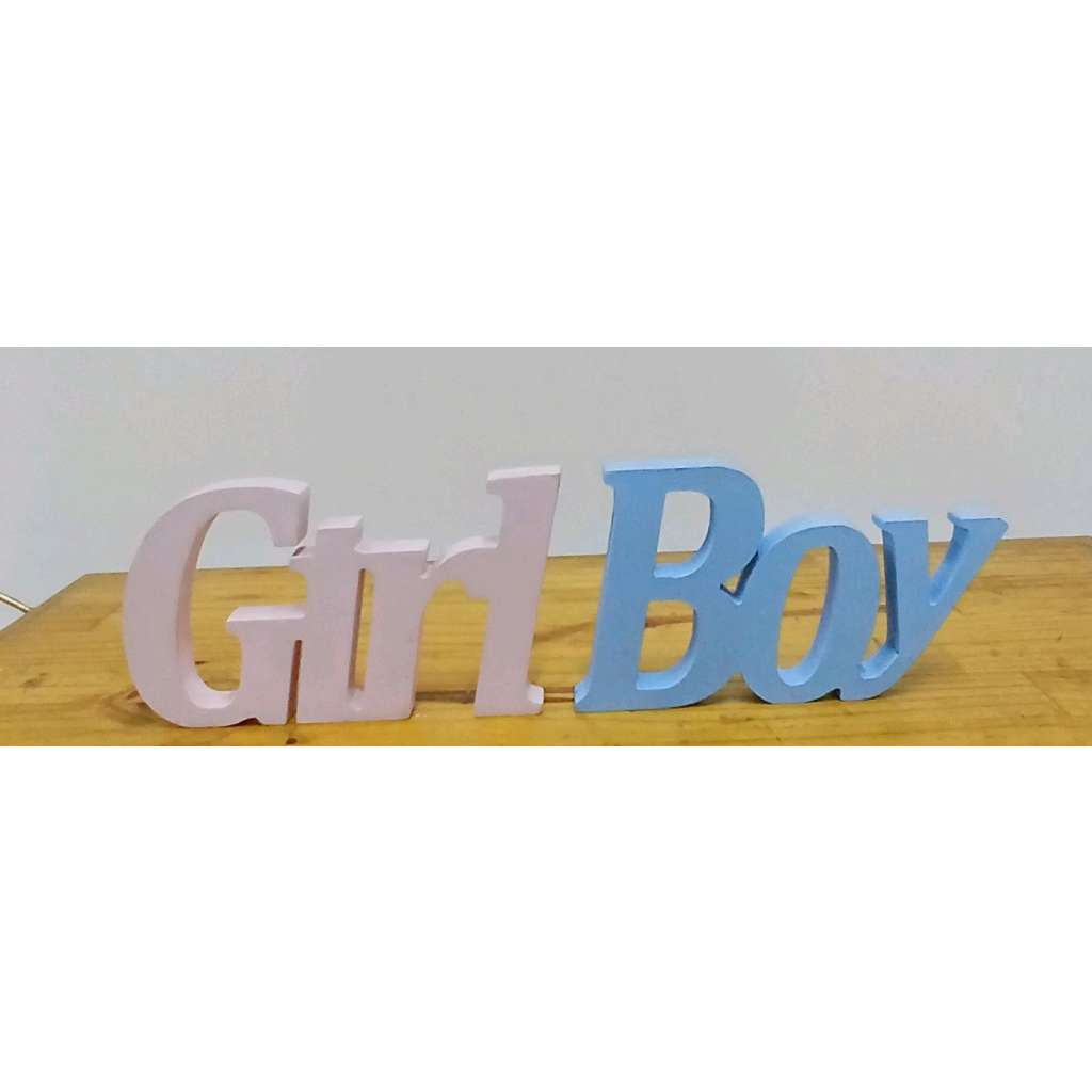 Letras Em Mdf Girl Boy - Peg e monte da drica
