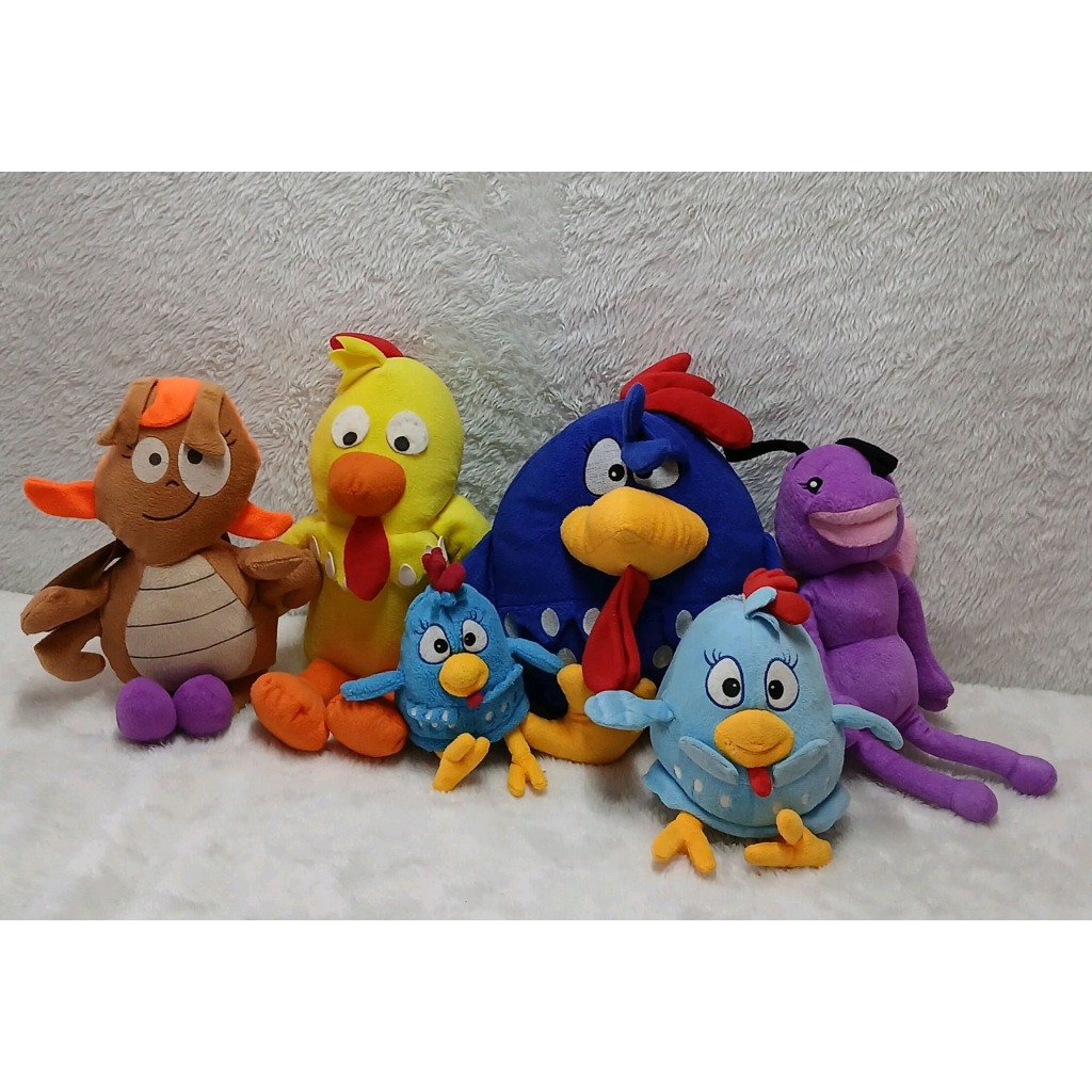Kit  Pelúcias Galinha Pintadinha - Peg e monte da drica