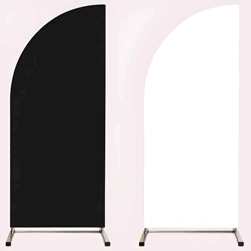 Painel Meia Lua 2 Lados Preto/Branco - Peg e monte da drica