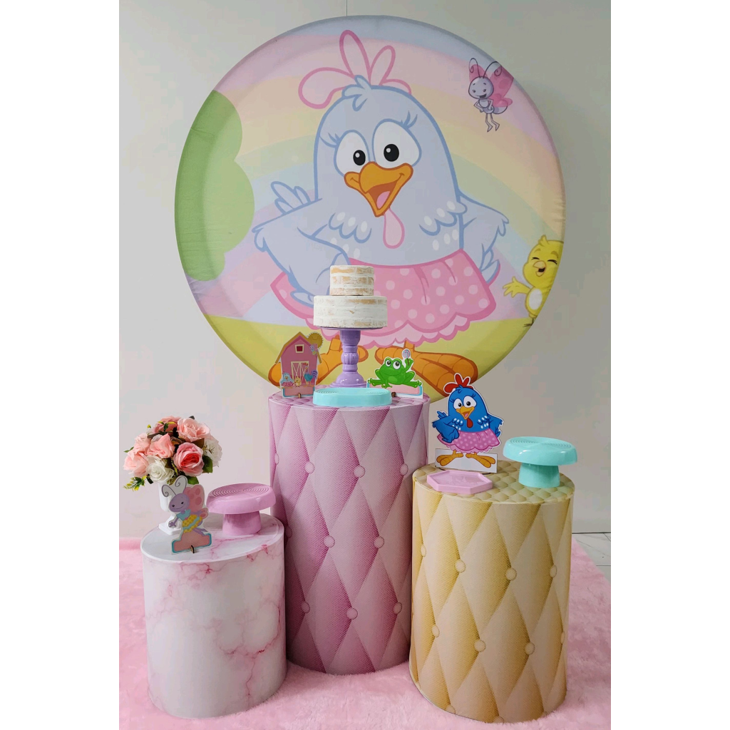 Kit Galinha Pitadinha Rosa - Peg e monte da drica