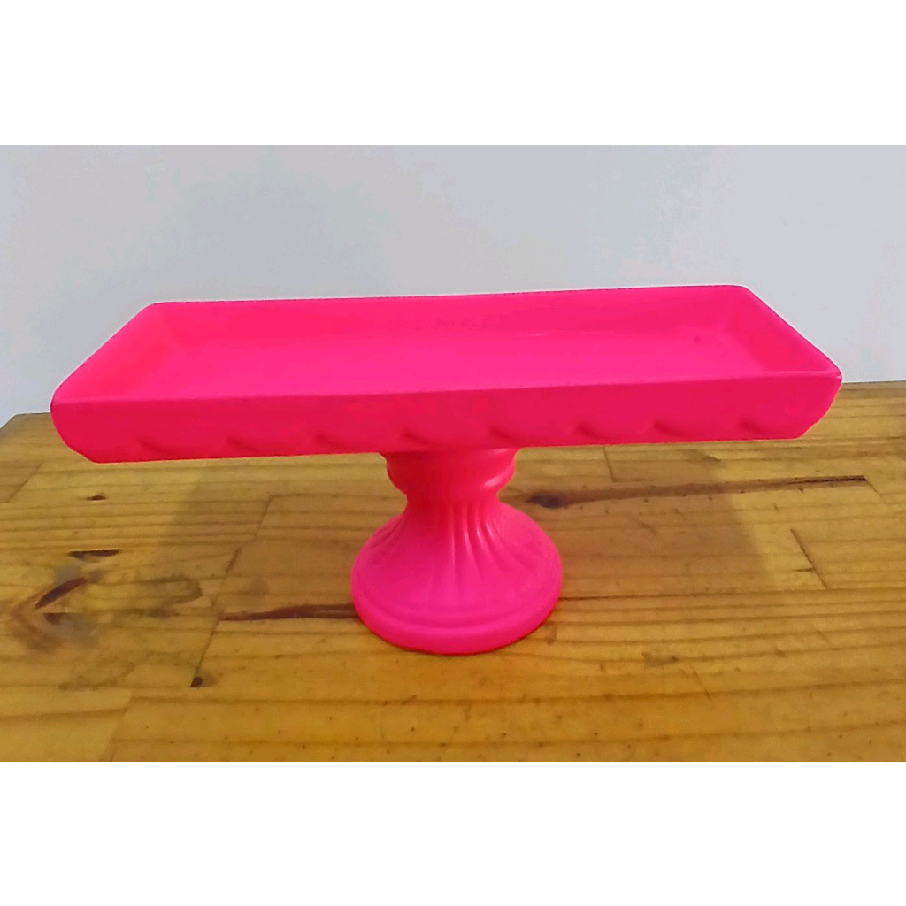 Bandeja Retângular - Rosa,Neon - Peg e monte da drica