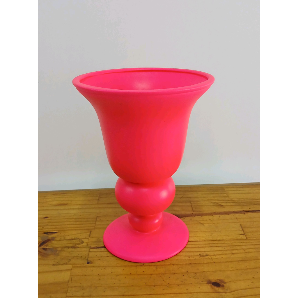 Vaso Louça Neon G - Rosa - Peg e monte da drica