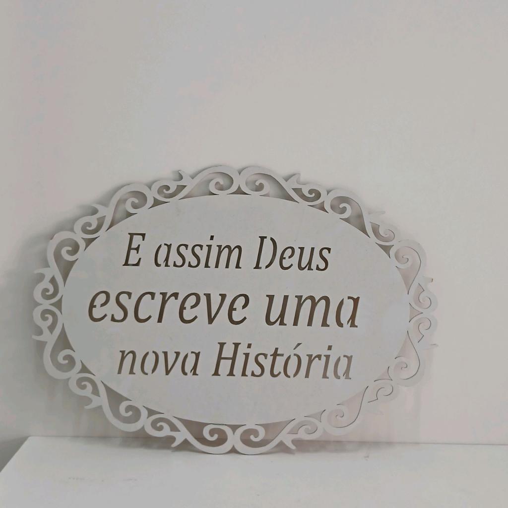 Placa Casamento - Branco - Peg e monte da drica