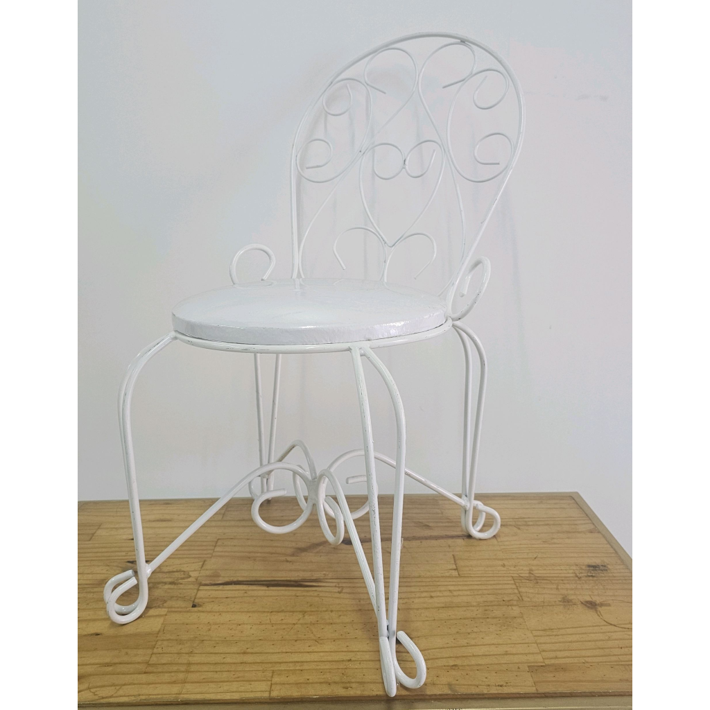 Cadeirinha  Infantil Ferro - Branco - Peg e monte da drica