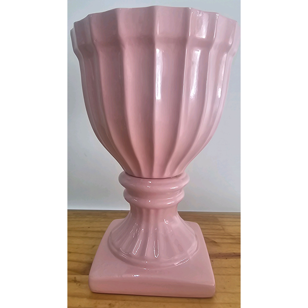 Vaso Canelado G - Rosa - Peg e monte da drica