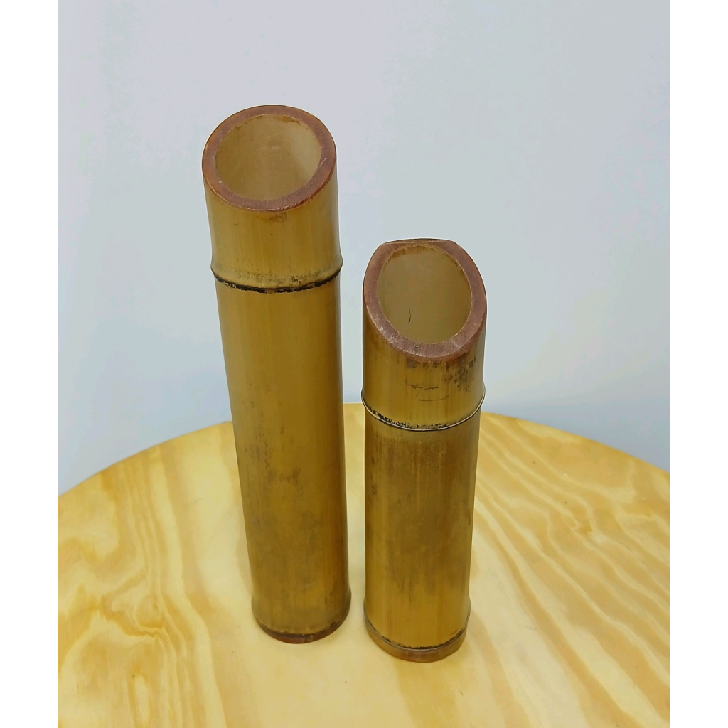 Kit Vaso Bambu - Marrom - Peg e monte da drica
